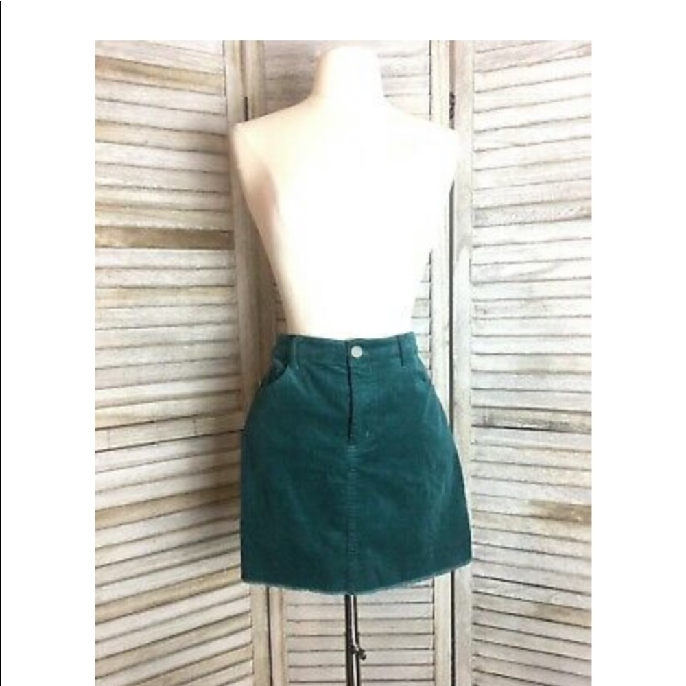 corduroy mini skirt